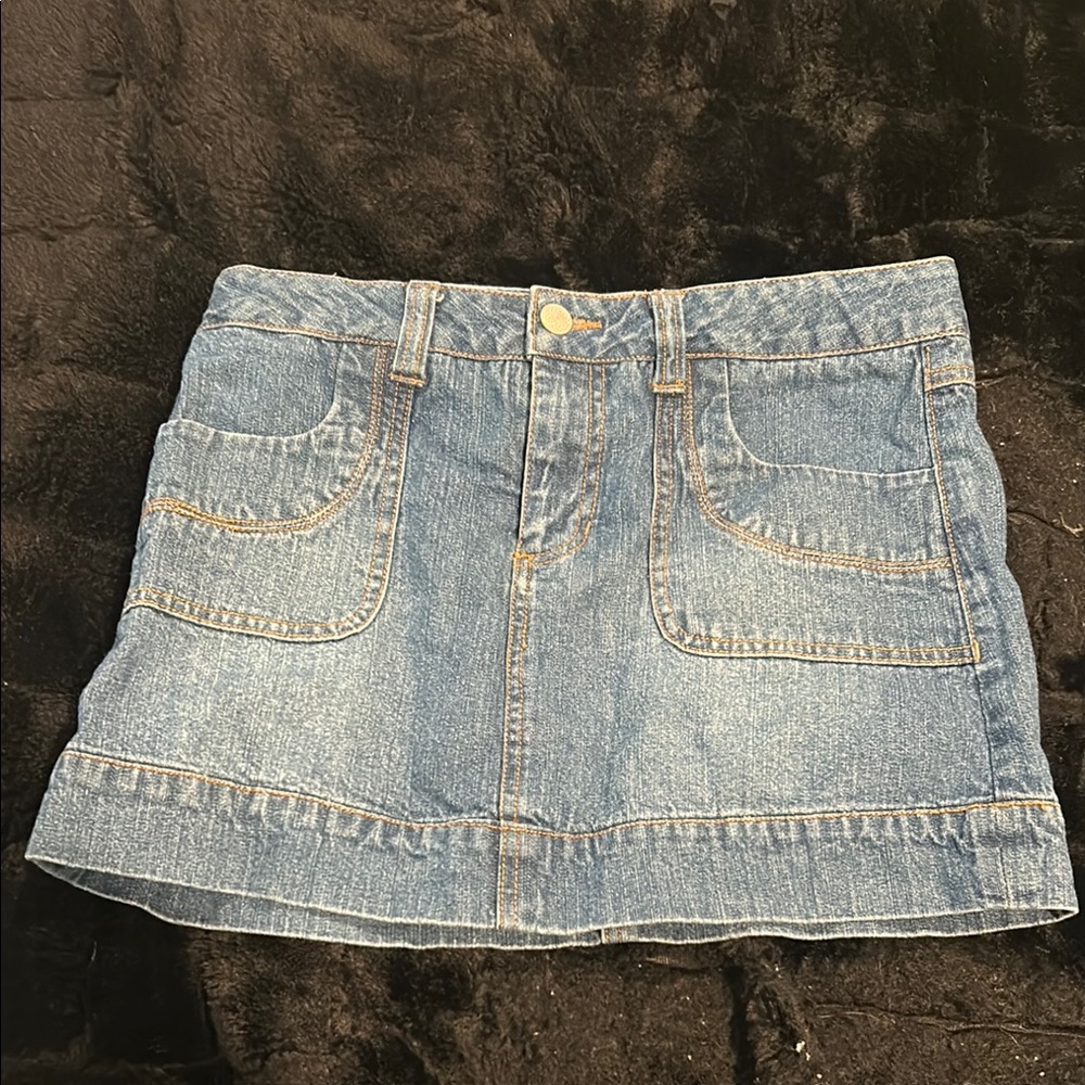 Denim Mini Skirt